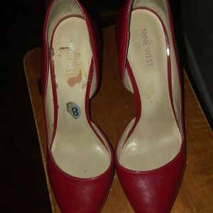Nine West red heels